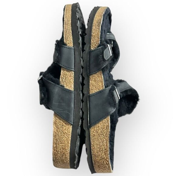 Birkenstock Shearling Fur Black Suede Women’s Regular Fit Mayari Womens 9 - Picture 4 of 12